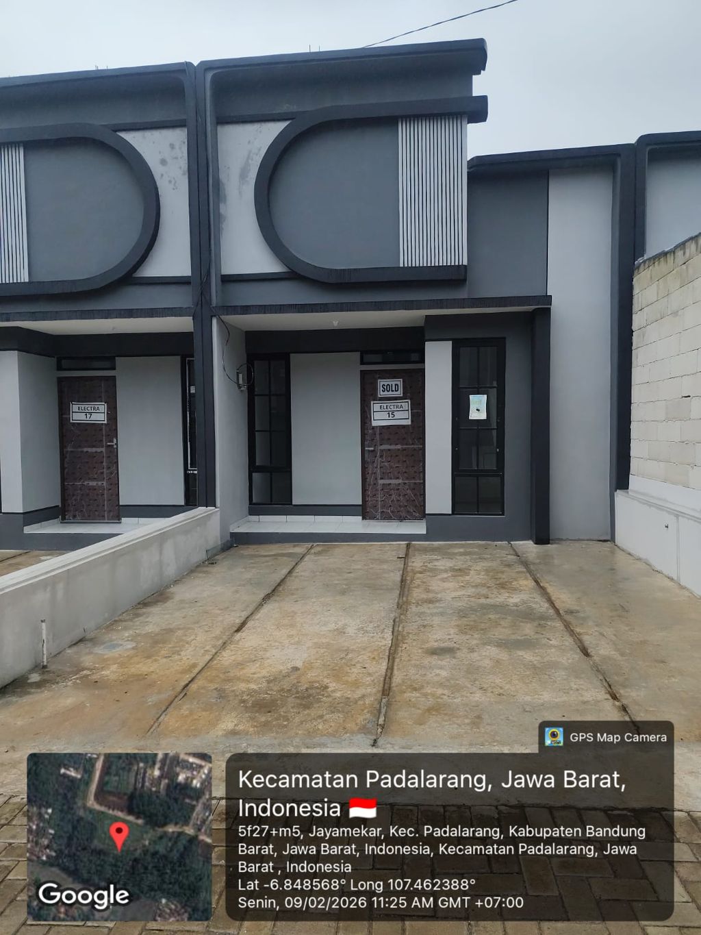 foto tampak rumah tipe 30 1 Lantai Landed (331) perumahan G-Land Padalarang Valley