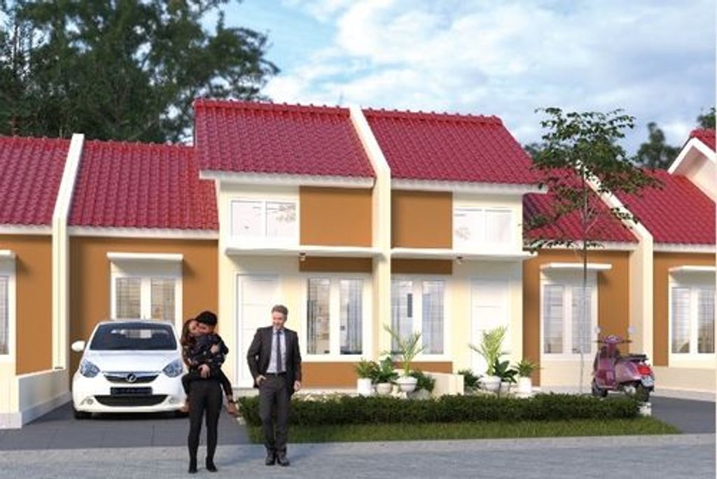 foto tampak rumah tipe T36/120 perumahan Permata Green Hill 2