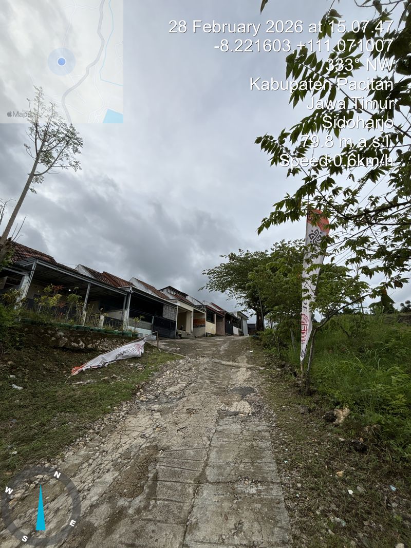 foto gerbang perumahan Puri Gnade Pacitan