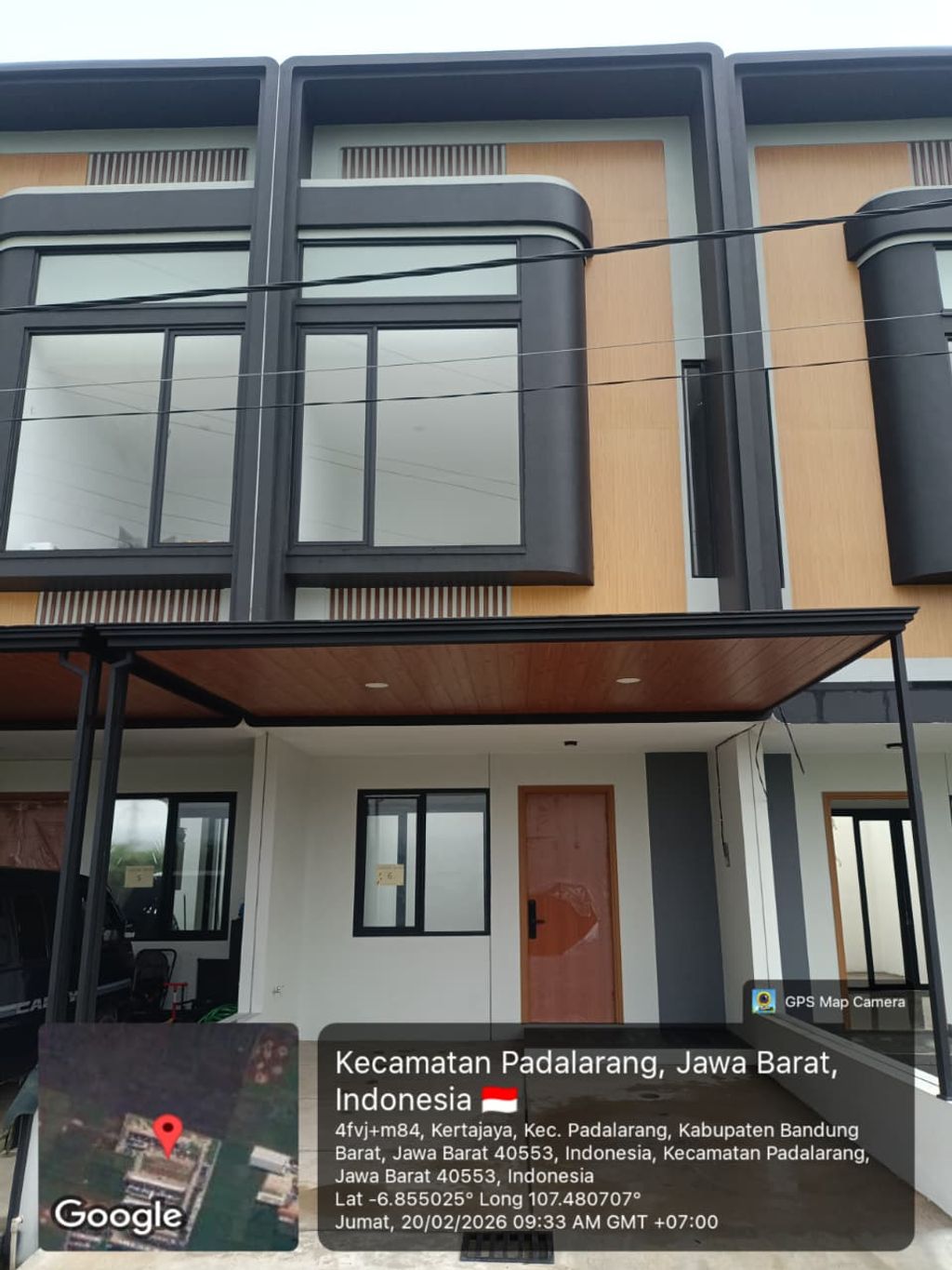 foto tampak rumah tipe 45 Compact Minimalis HC (600) perumahan Cluster Everton