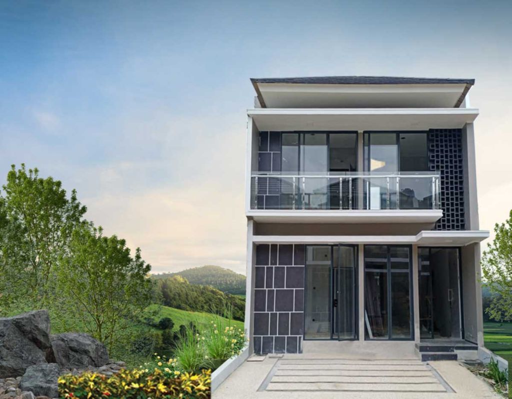 foto tampak rumah tipe JASMINE perumahan GOLDEN PARK 2