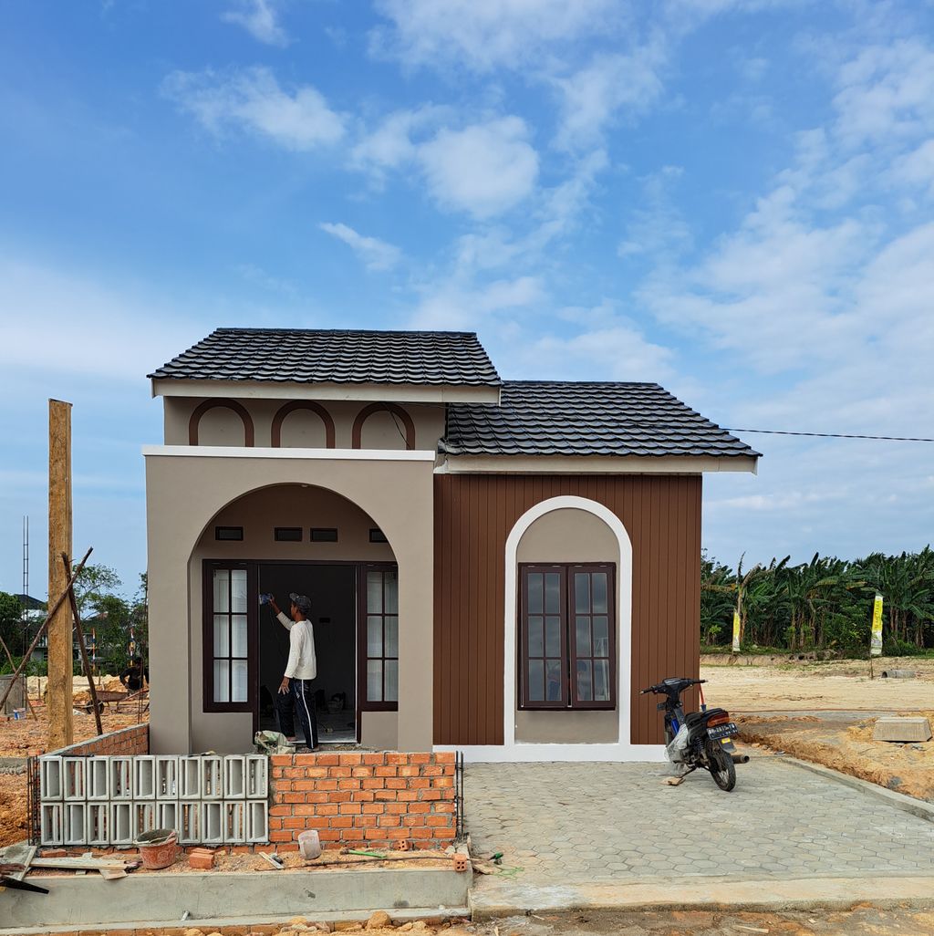 foto tampak rumah tipe 36 perumahan PURI MUTIARA MAYANG