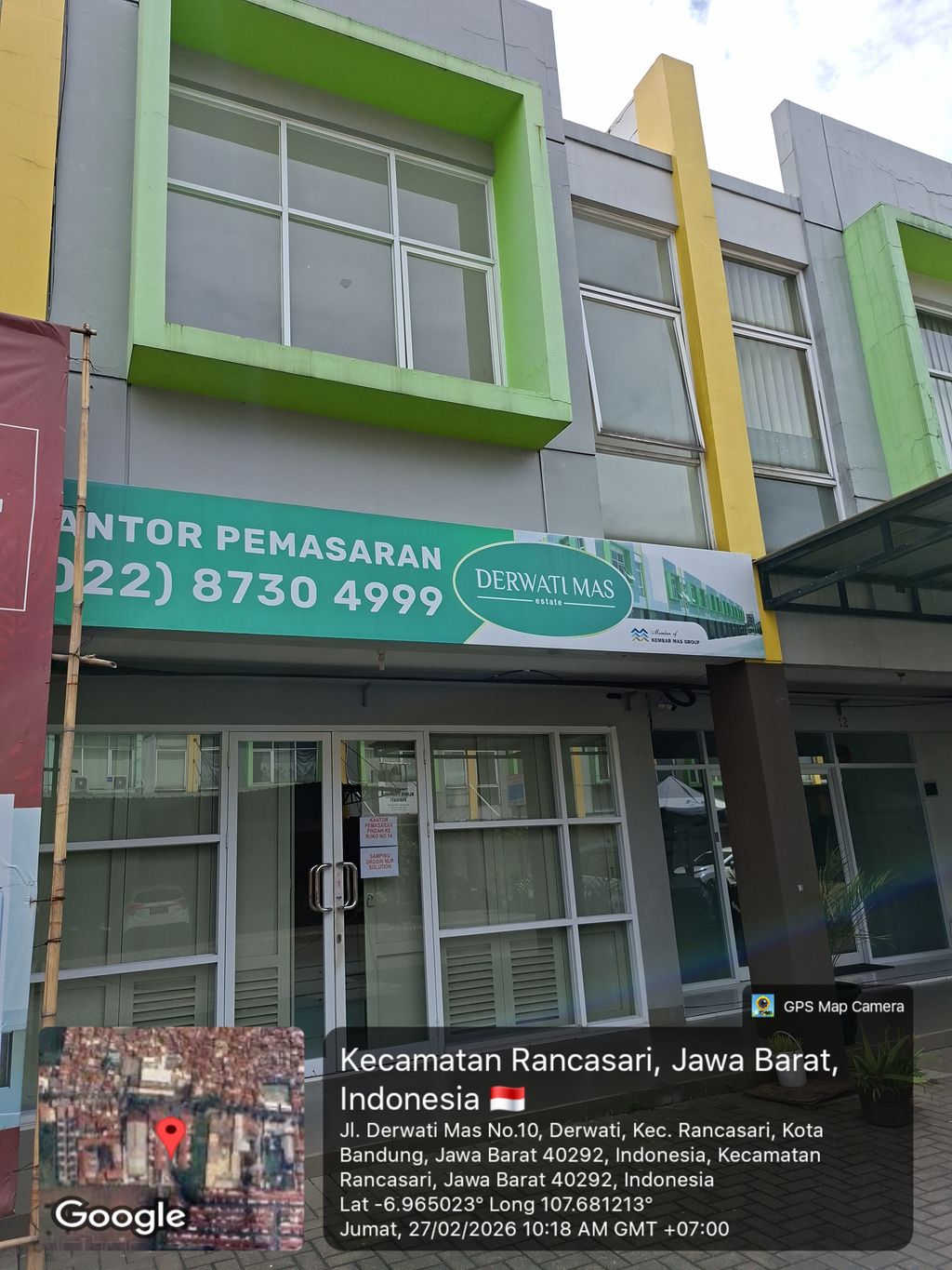 foto tampak rumah tipe 108/89 A4A perumahan DERWATI MAS