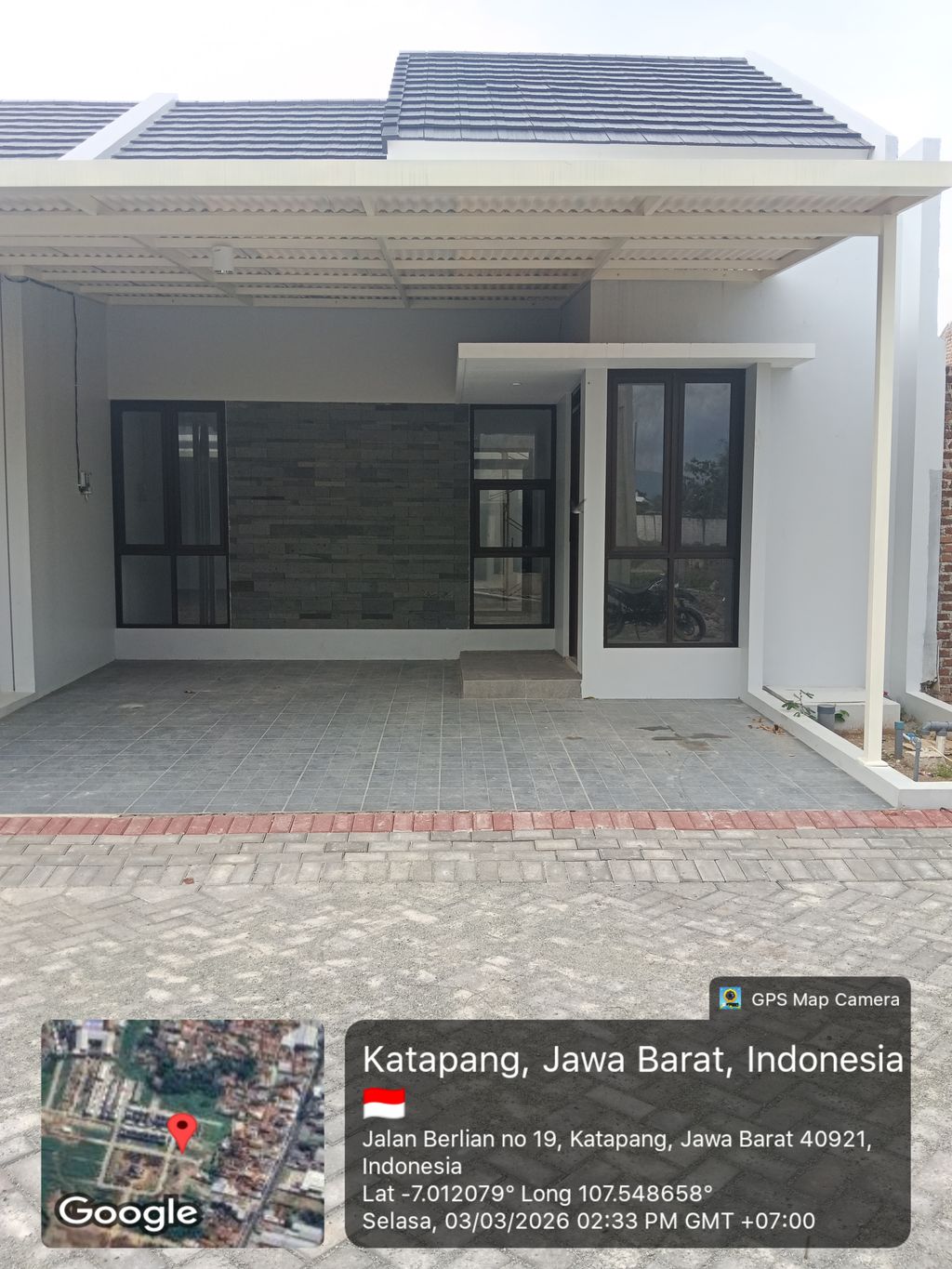 foto tampak rumah tipe 48 perumahan GRAND PARADISE KOPO