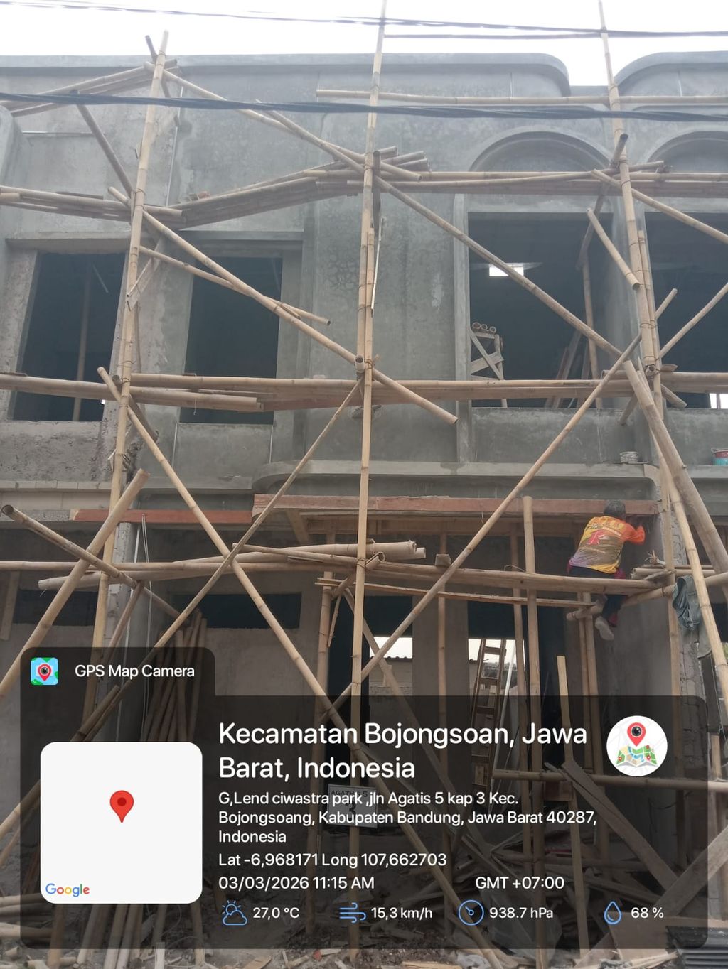 foto tampak rumah tipe 40 Compact 2 Kamar HC (474) perumahan G-Land Ciwastra Park 2