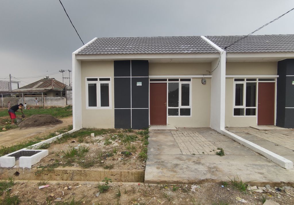 foto tampak rumah tipe 28/99 PMK 2026 perumahan GREEN HARMONY RESIDENCE 5