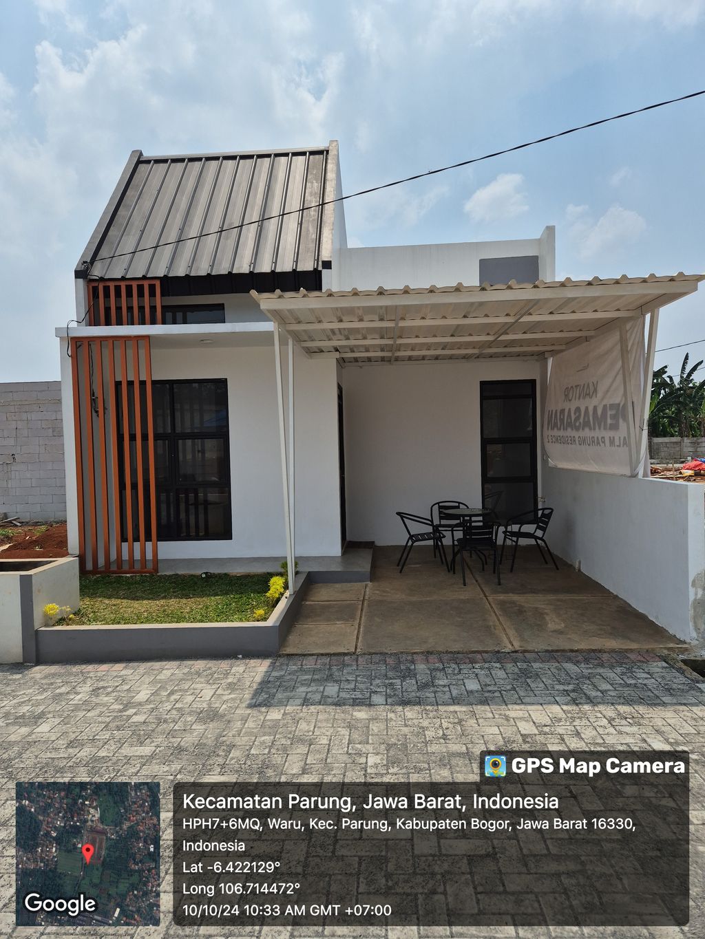 foto tampak rumah tipe Hoek Plus 95 perumahan PALM PARUNG RESIDENCE 2