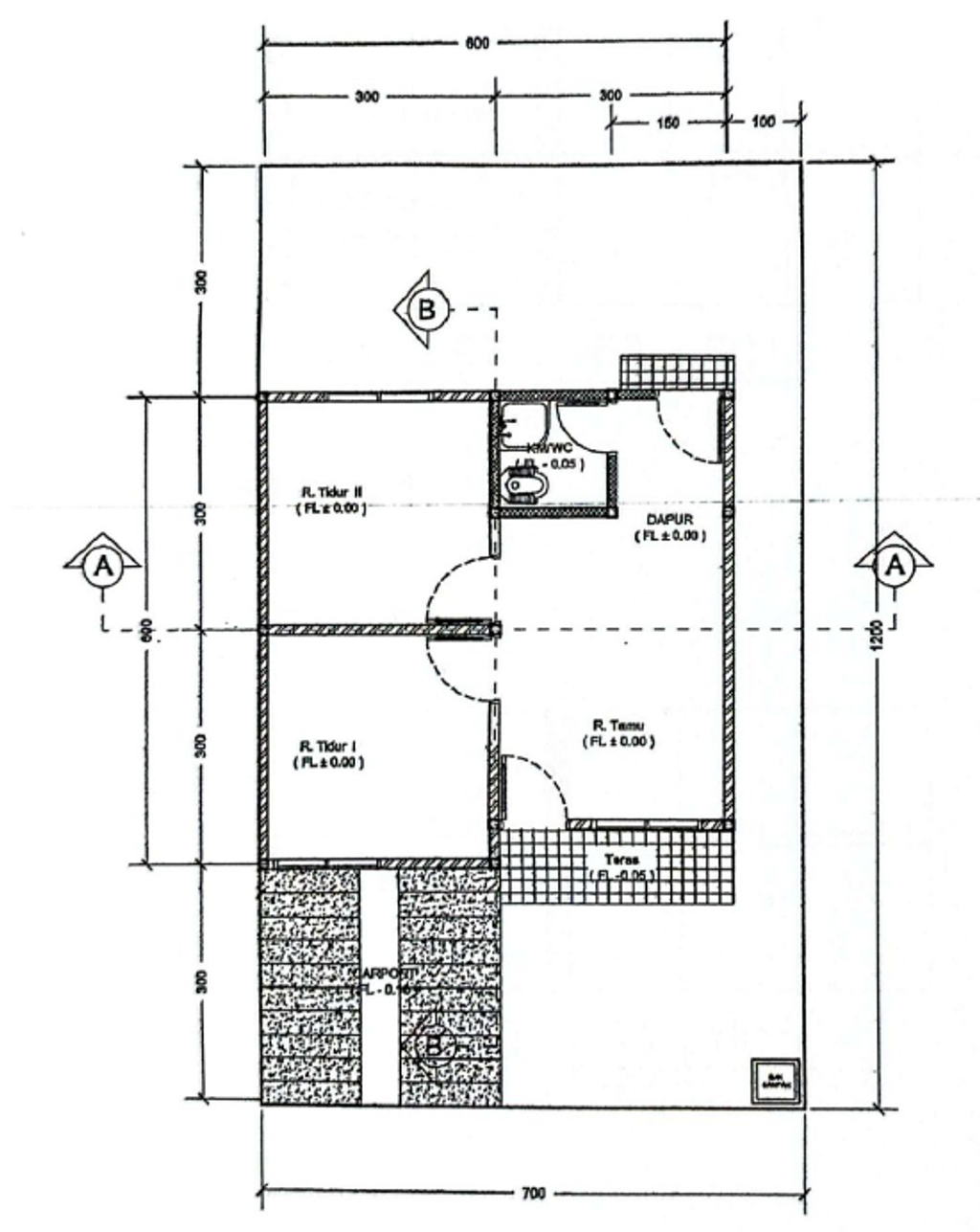 foto denah rumah tipe 36 perumahan PERUMAHAN GREEN SAVANA RESIDENCE