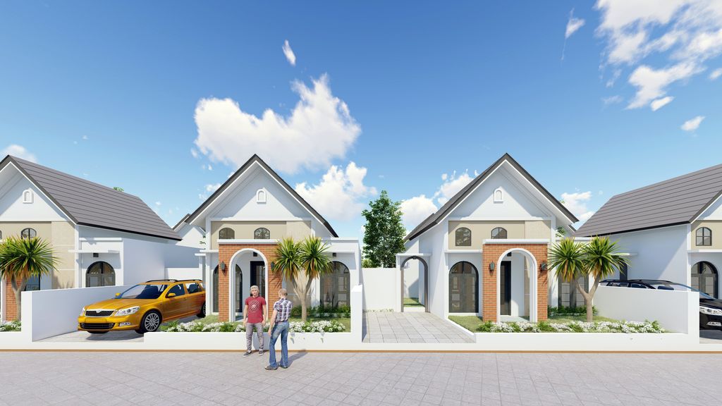 foto tampak rumah tipe 33 perumahan ARZETHA PARK