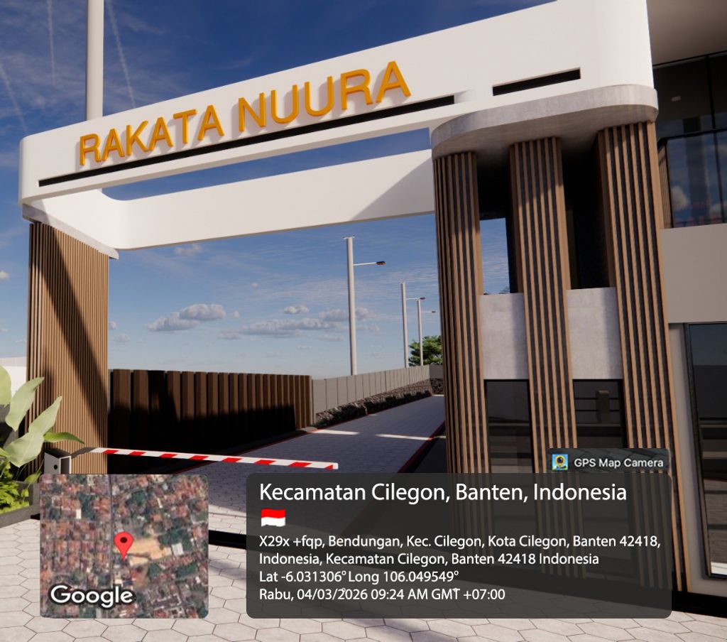 foto gerbang perumahan RAKATA NUURA