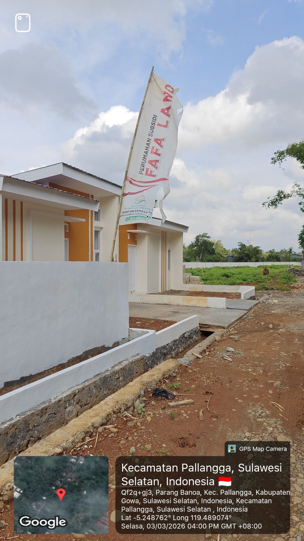 foto posisi tengah perumahan FAFA LAND