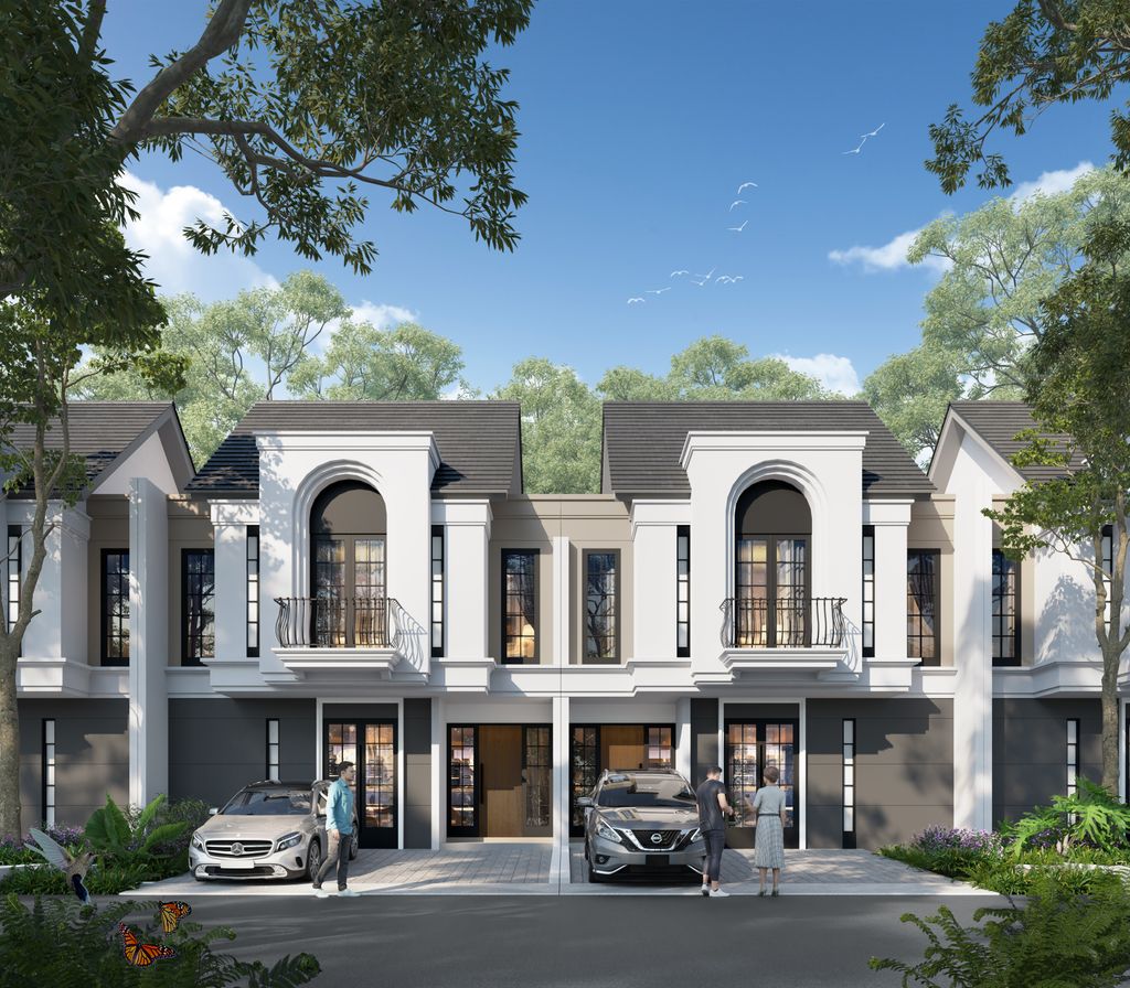 foto tampak rumah tipe Carnation perumahan CITRALAND CITY KEDAMEAN