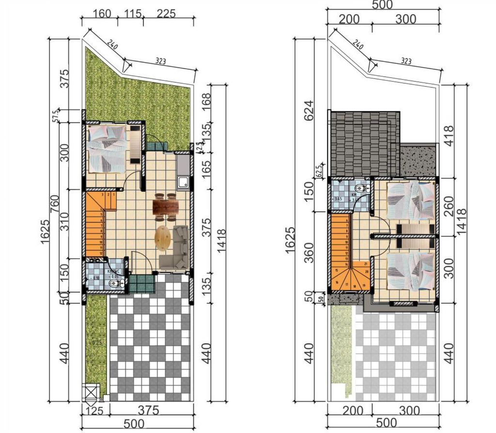 foto denah rumah tipe NEW VINIFERA (966) perumahan TAMAN WISATA REGENCY