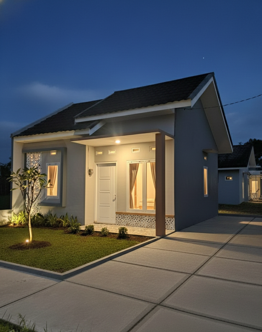 foto denah rumah tipe Edelweis Micasa perumahan MUTIARA PERAWAS RESIDENCE