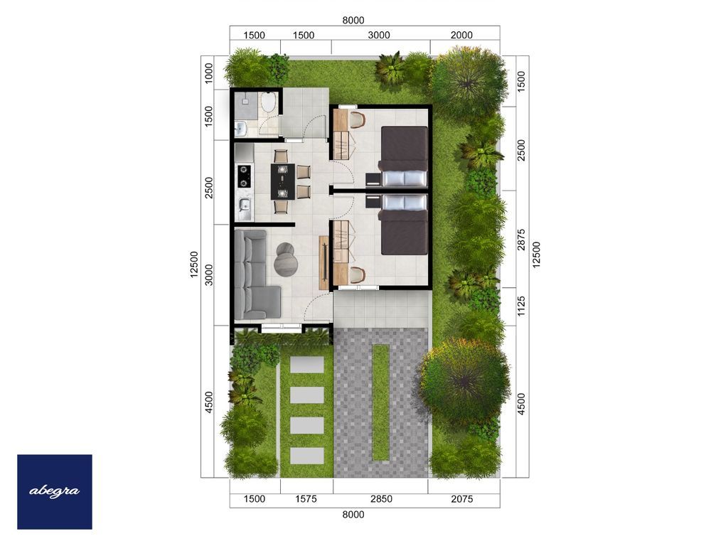 foto denah rumah tipe 36 perumahan NAVA VILLAGE 3