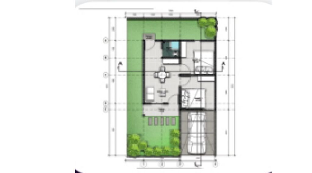 foto denah rumah tipe 36 perumahan GRAND CITRA MANDIRI 2 CLUSTER CEMARA