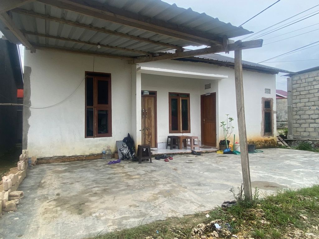 foto tampak rumah tipe 55 perumahan Bahtera Permai