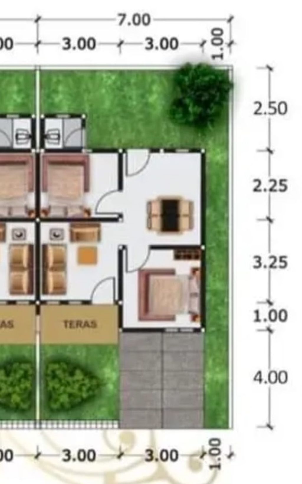foto denah rumah tipe 36/104 perumahan CITRA INDAH 2
