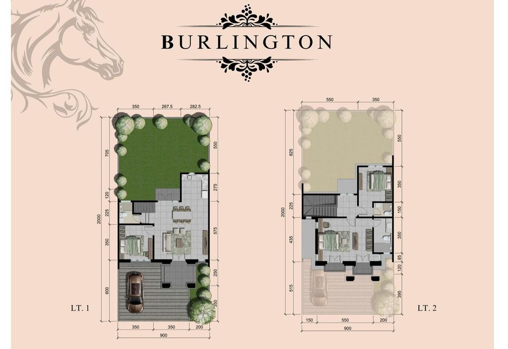 foto denah rumah tipe BURLINGTON MD6/19 perumahan CITRALAND KAIRAGI MANADO