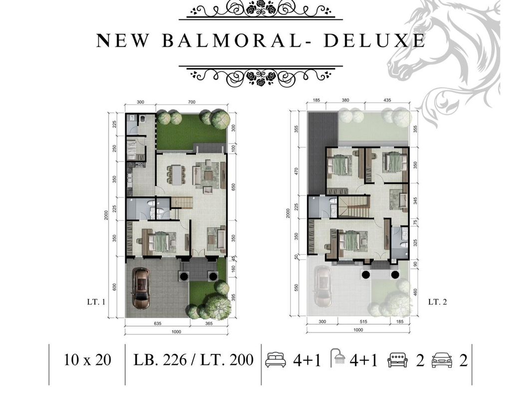foto denah rumah tipe NEW BALMORAL DELUXE MD7/08 perumahan CITRALAND KAIRAGI MANADO