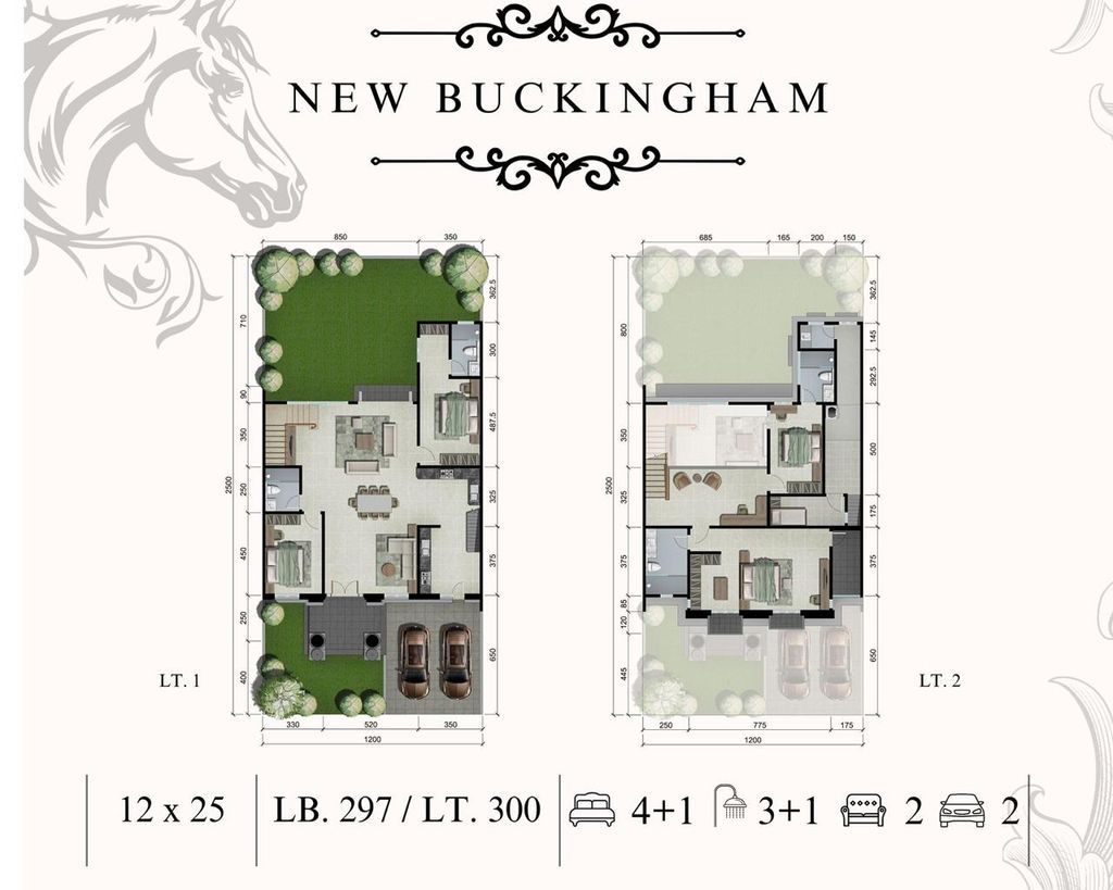 foto denah rumah tipe NEW BUCKINGHAM PH1/15 perumahan CITRALAND KAIRAGI MANADO