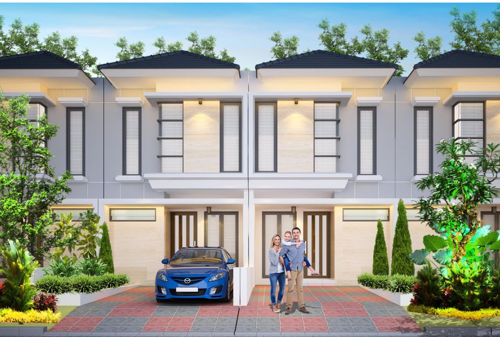 foto tampak rumah tipe NEW VINIFERA (966) perumahan TAMAN WISATA REGENCY