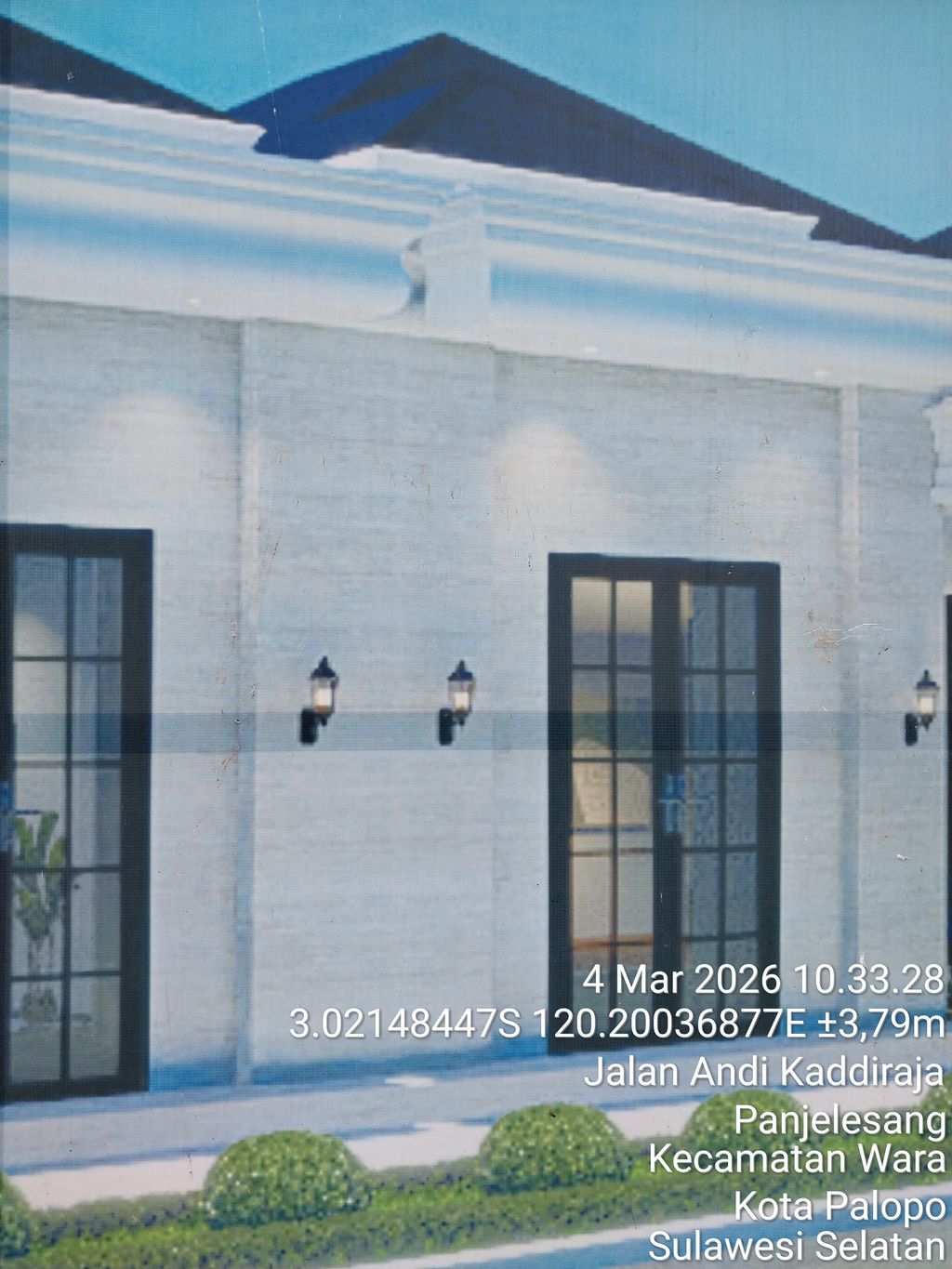 foto tampak rumah tipe 110 perumahan THE EMIRATES HILLS