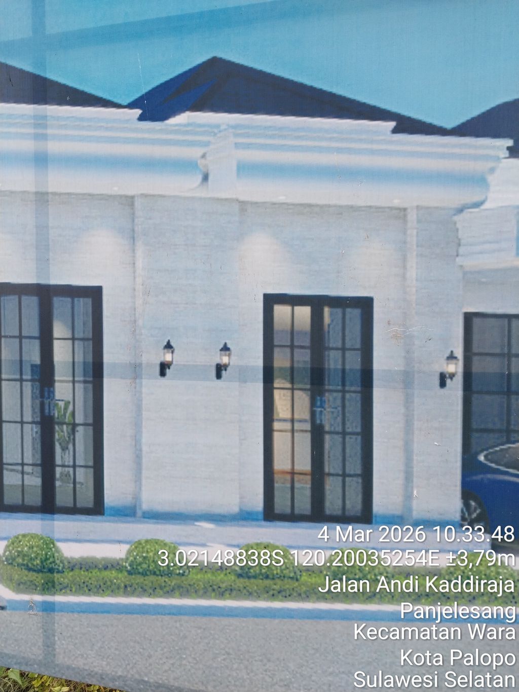 foto tampak rumah tipe 45 perumahan THE EMIRATES HILLS