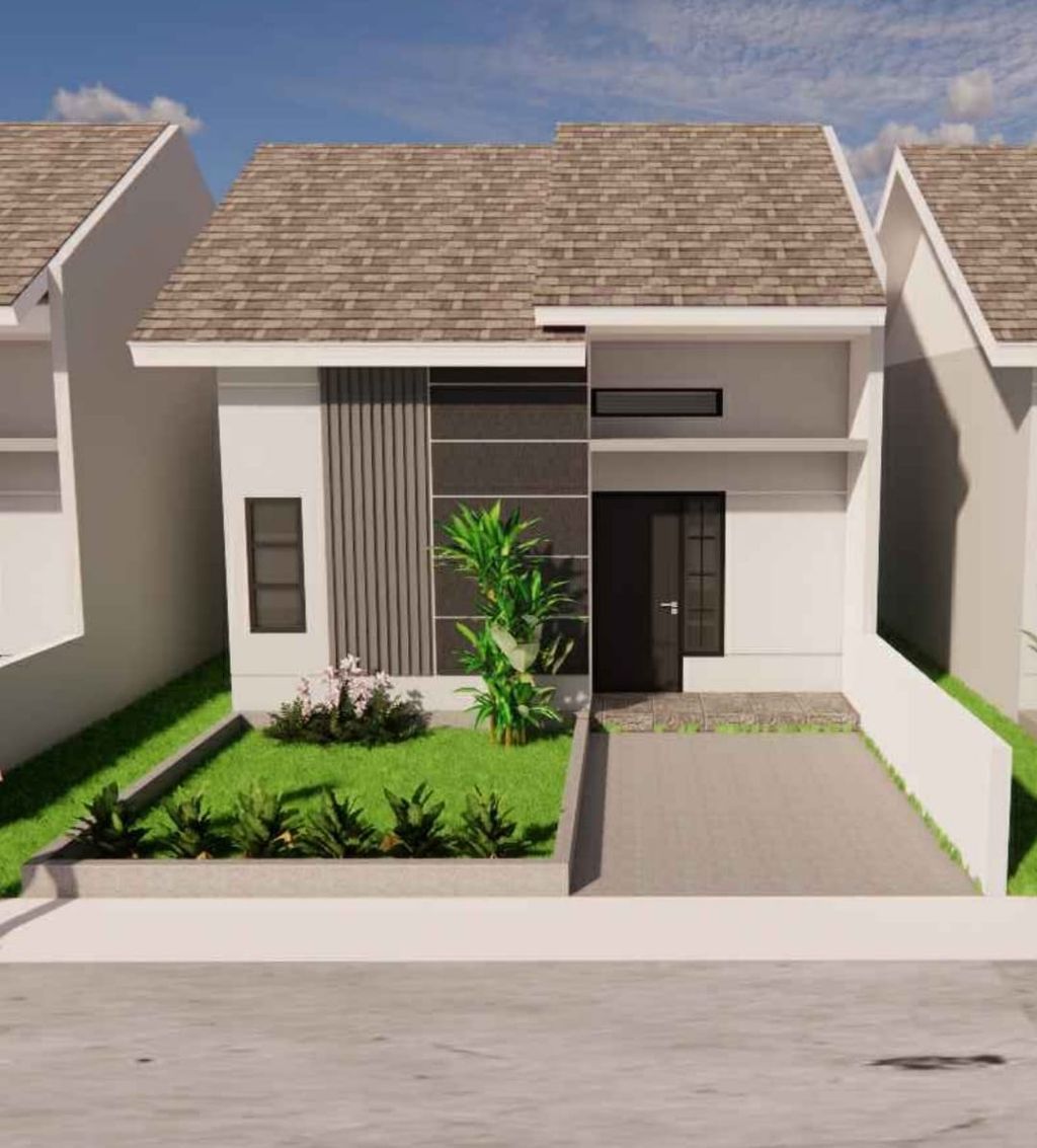 foto tampak rumah tipe 36/84 perumahan Perumahan Graha Hasanah I