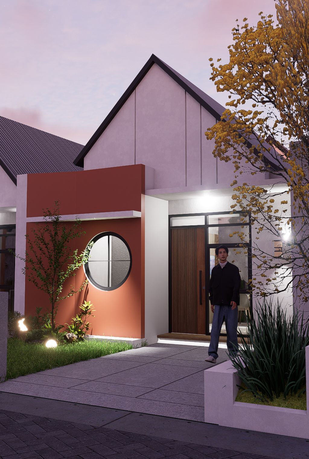 foto tampak rumah tipe 36/66 perumahan PESONA PERSADA GRATI