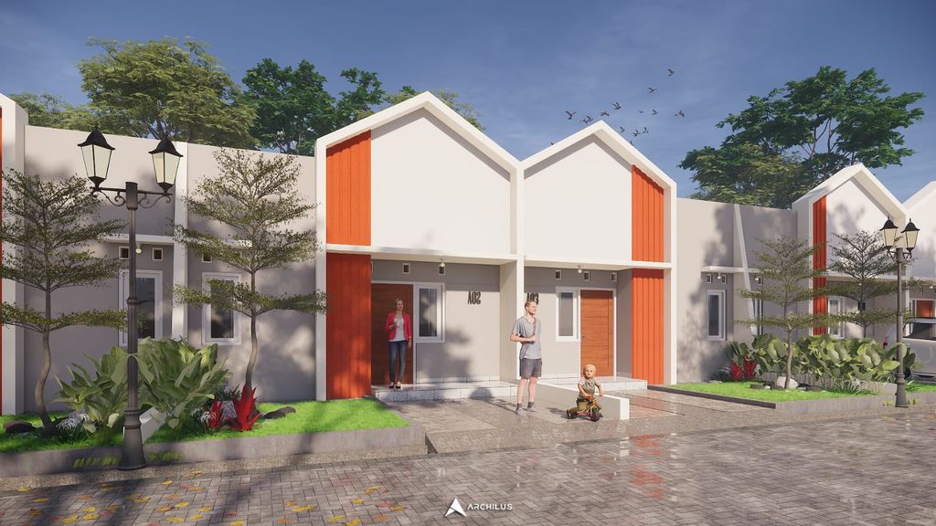 foto tampak rumah tipe 30/60 perumahan KEMBANG RUBAH REGENCY 10 CEPU