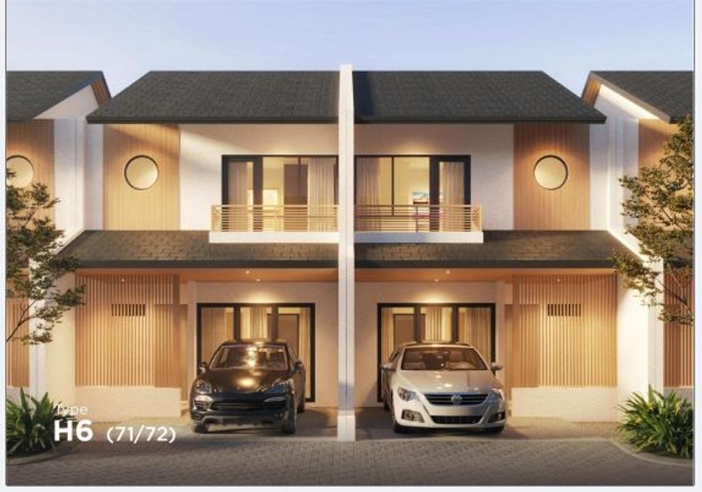 foto tampak rumah tipe H6 71 72 perumahan ASERA NISHI