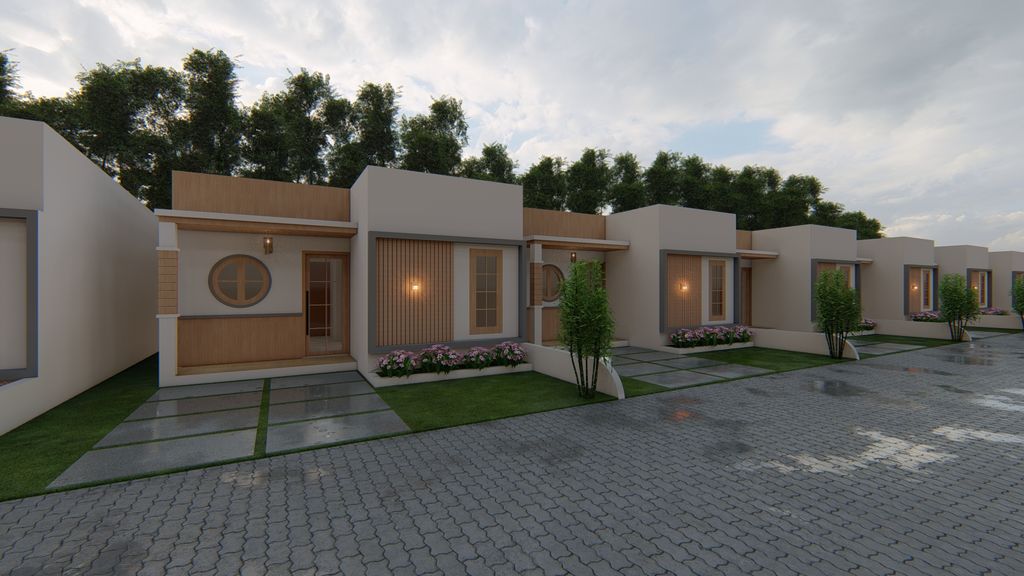 foto posisi tengah perumahan RAFFLESS RESIDENCE 2 JAYAPURA