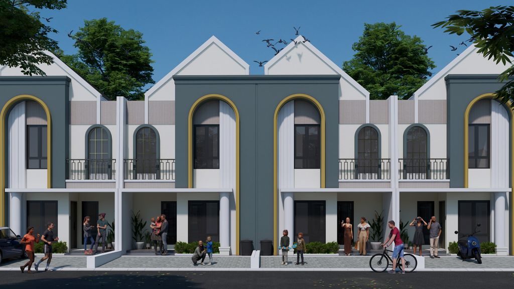 foto tampak rumah tipe 90 perumahan PESONA PRIMA GRIYA CLUSTER KEMUNING