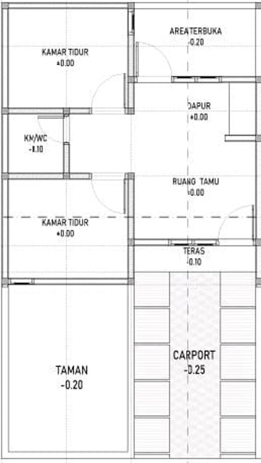 foto denah rumah tipe 33 perumahan Cluster ASHA