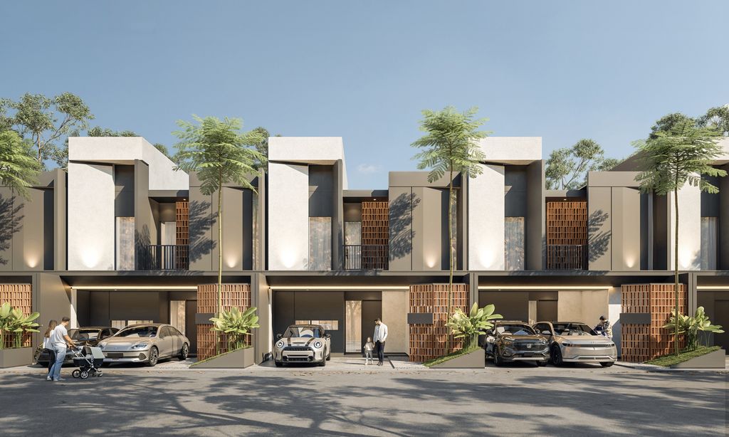foto tampak rumah tipe Dalton perumahan CITAVILLE CIBUBUR