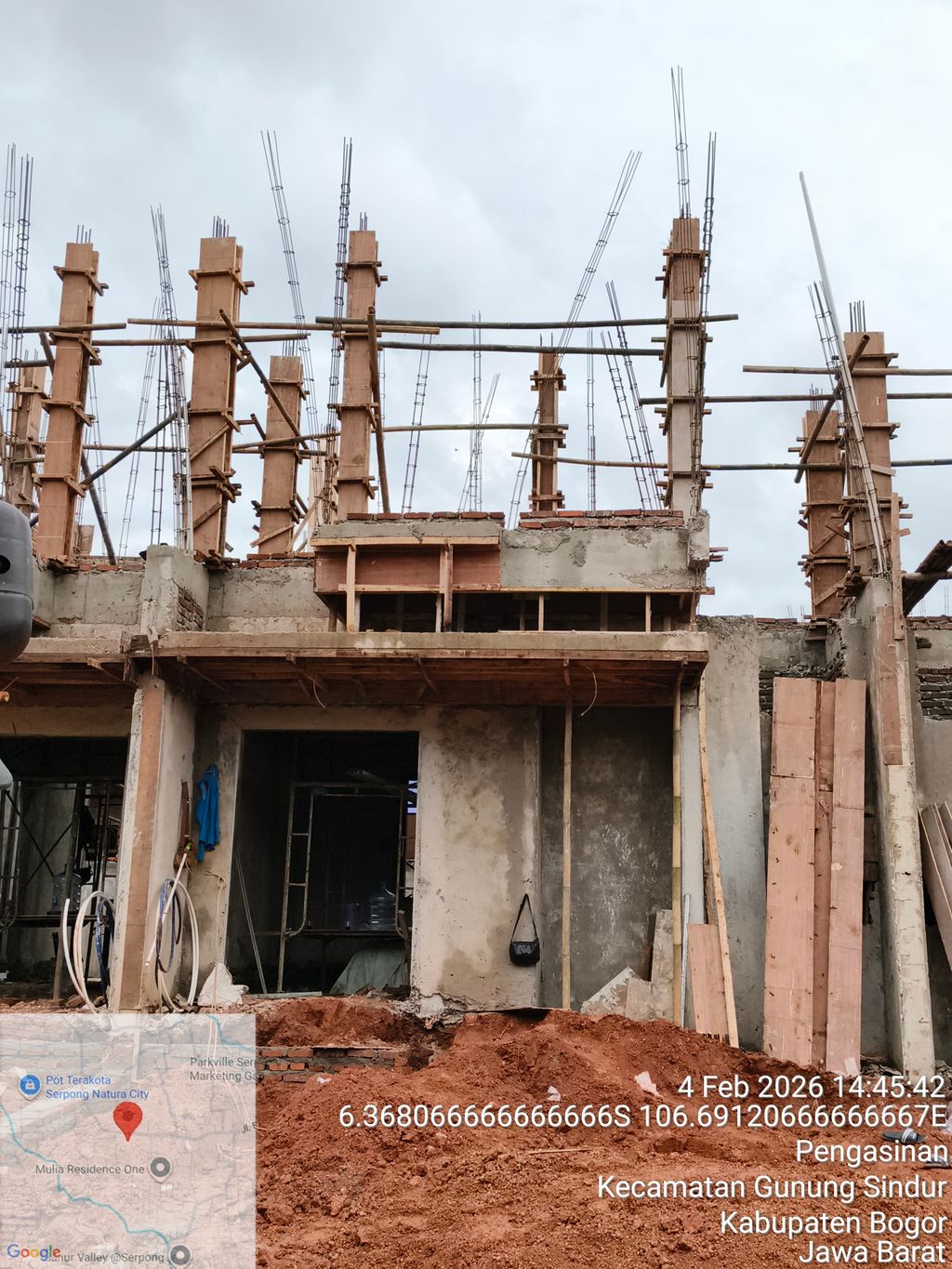 foto tampak rumah tipe OR3-0022 perumahan SERPONG NATURA CITY TAHAP 2