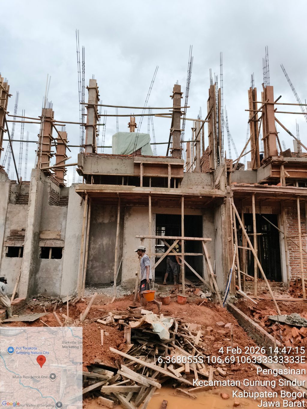 foto tampak rumah tipe OR3-0016 perumahan SERPONG NATURA CITY TAHAP 2