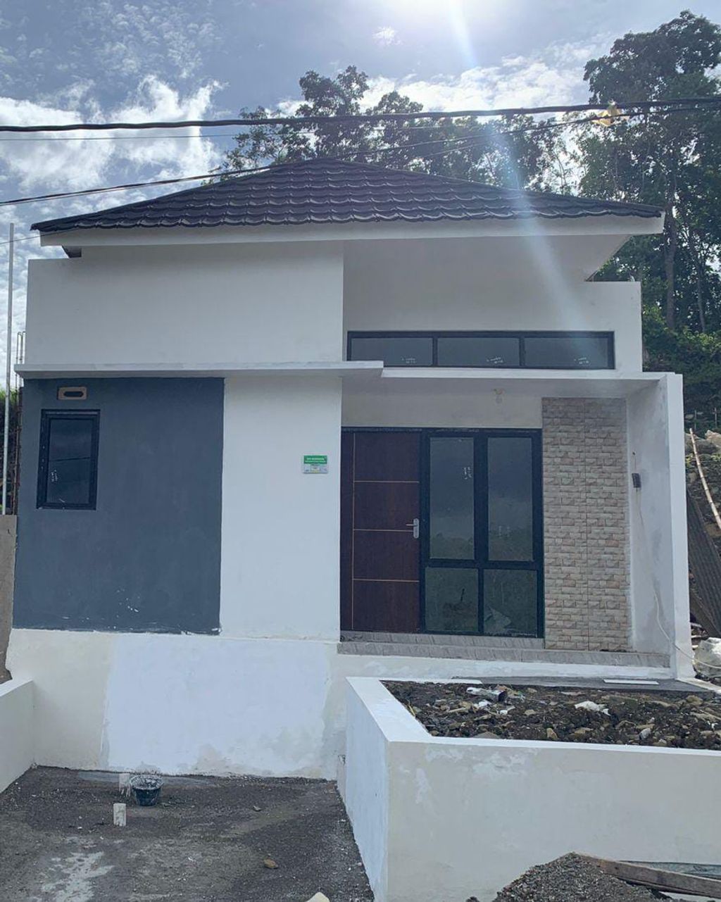 foto tampak rumah tipe 33 perumahan Cluster ASHA