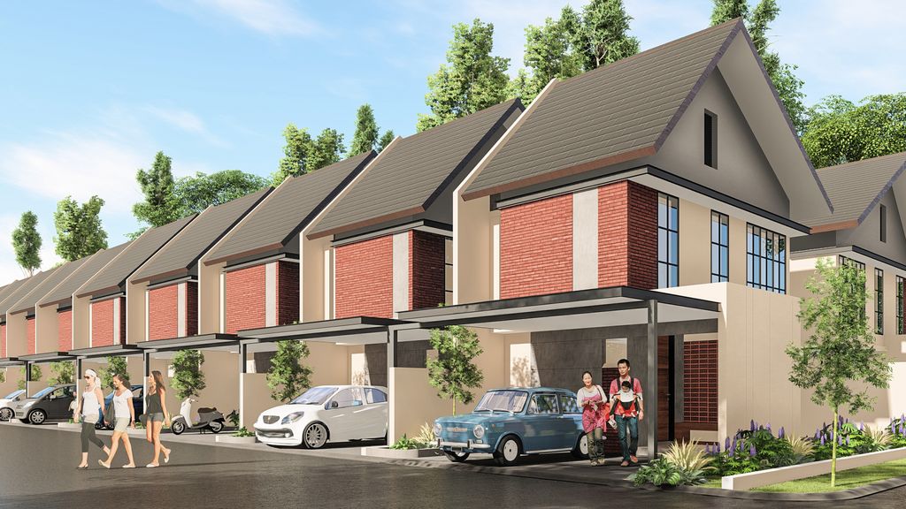 foto tampak rumah tipe 48/90 perumahan THE AWANI RESIDENCE 3 Tahap 2