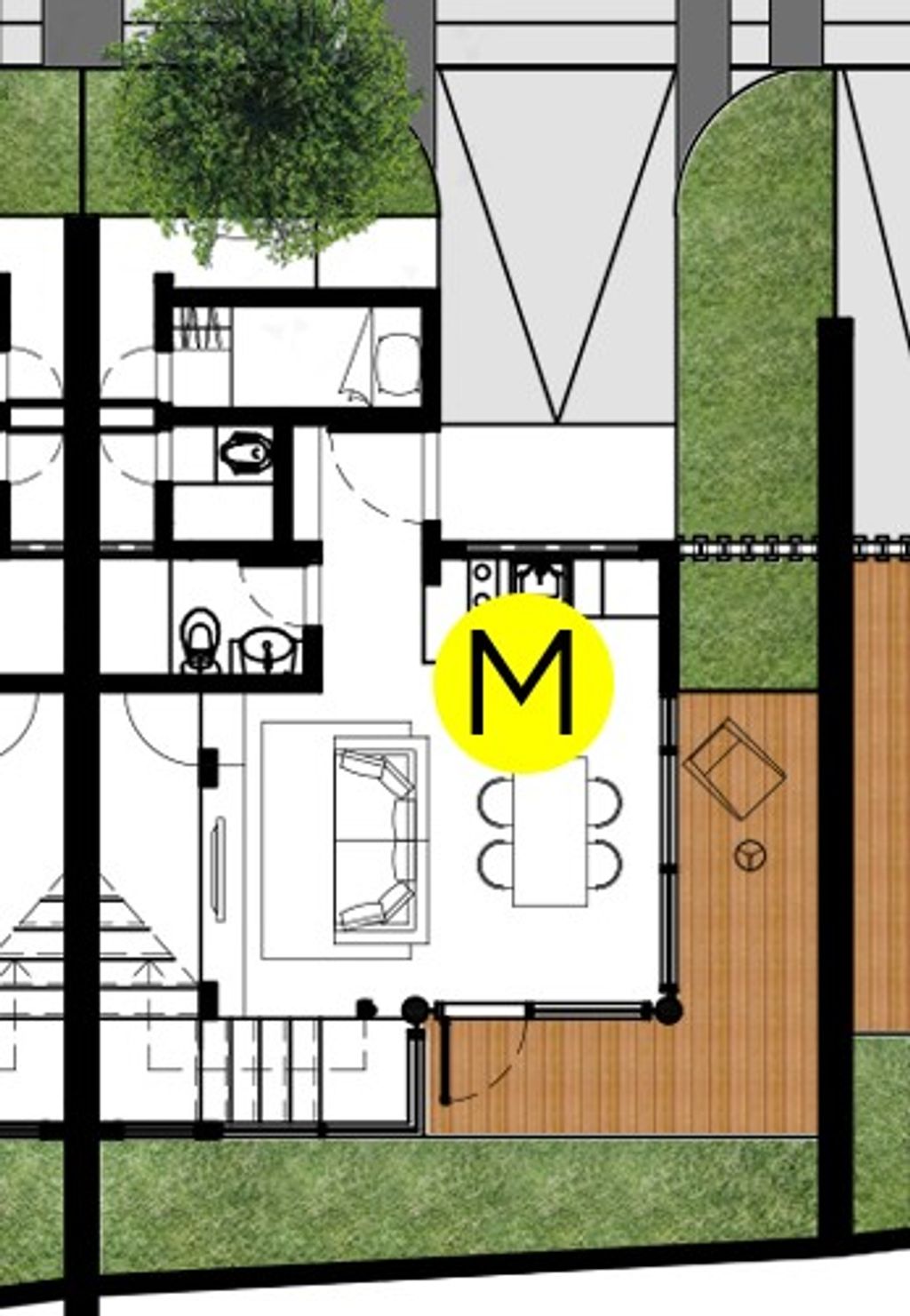foto denah rumah tipe CMH-M16 perumahan Chelsea Modern Home