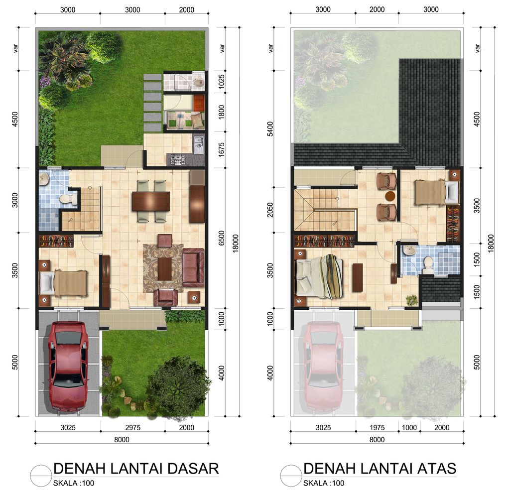 foto denah rumah tipe 160/120 perumahan Sentul Alaya