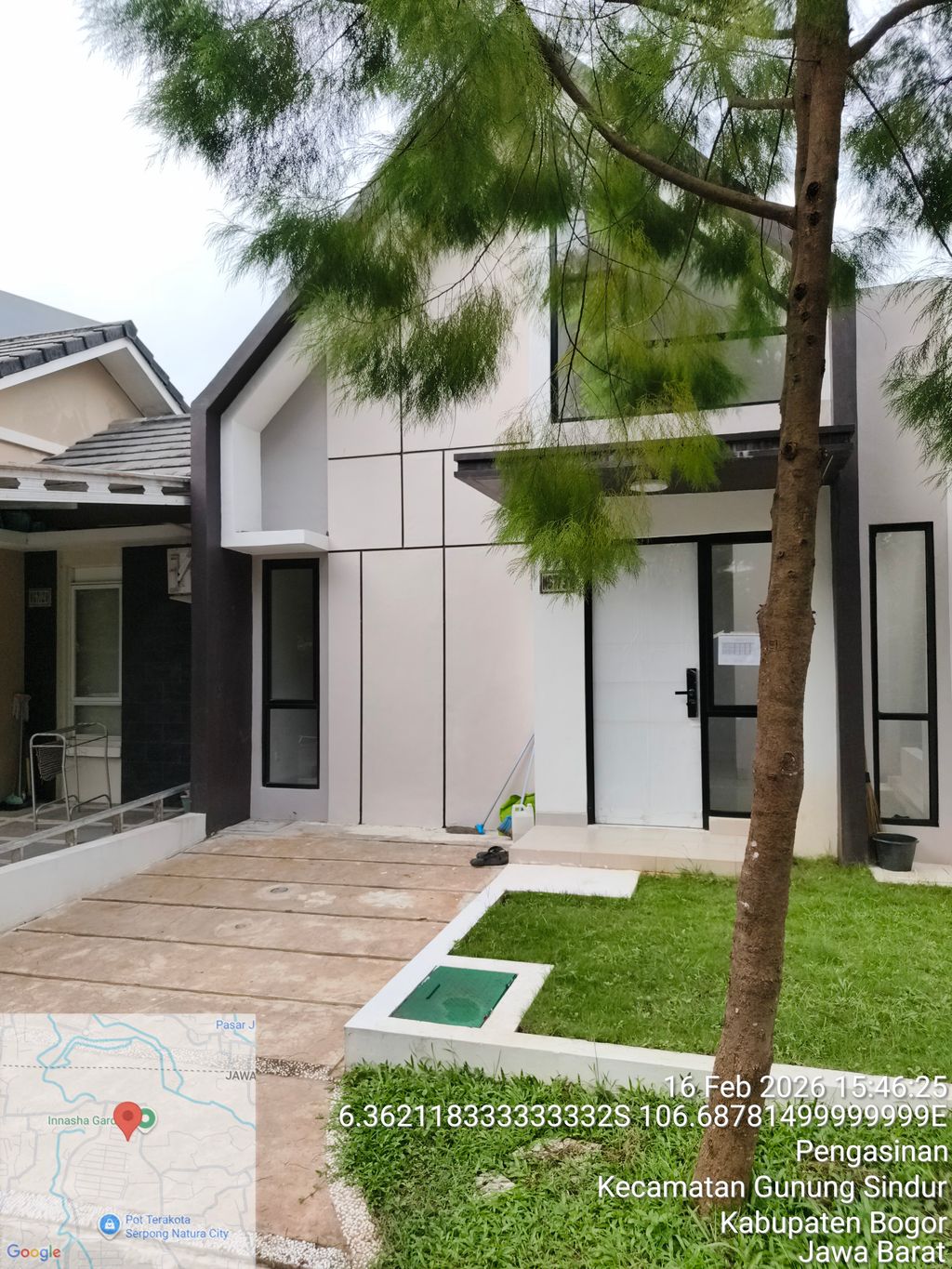 foto tampak rumah tipe NG7-0031 perumahan SERPONG NATURA CITY