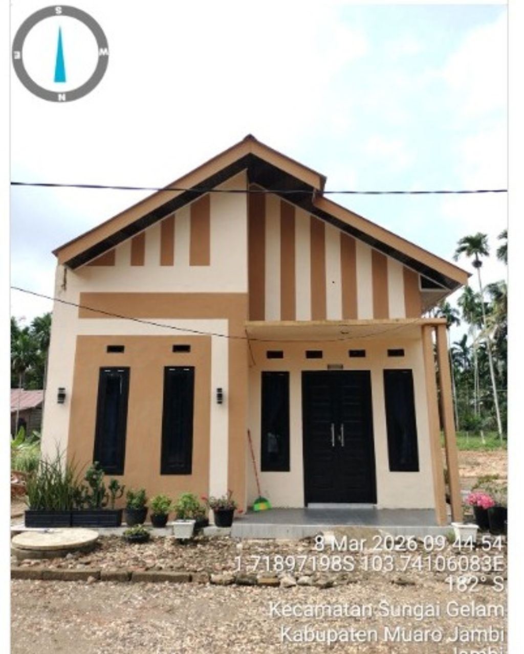 foto tampak rumah tipe PERMATA perumahan PERMATA BUPER