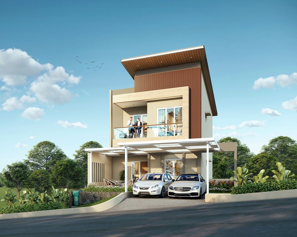 foto tampak rumah tipe 196/198 perumahan Sentul Alaya