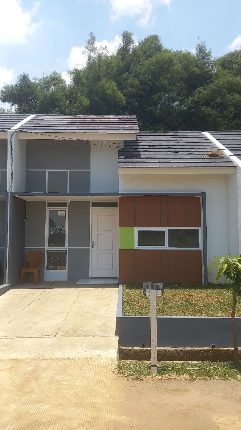 foto tampak rumah tipe BIDARA perumahan BUMI INDAH LESTARI BOGOR