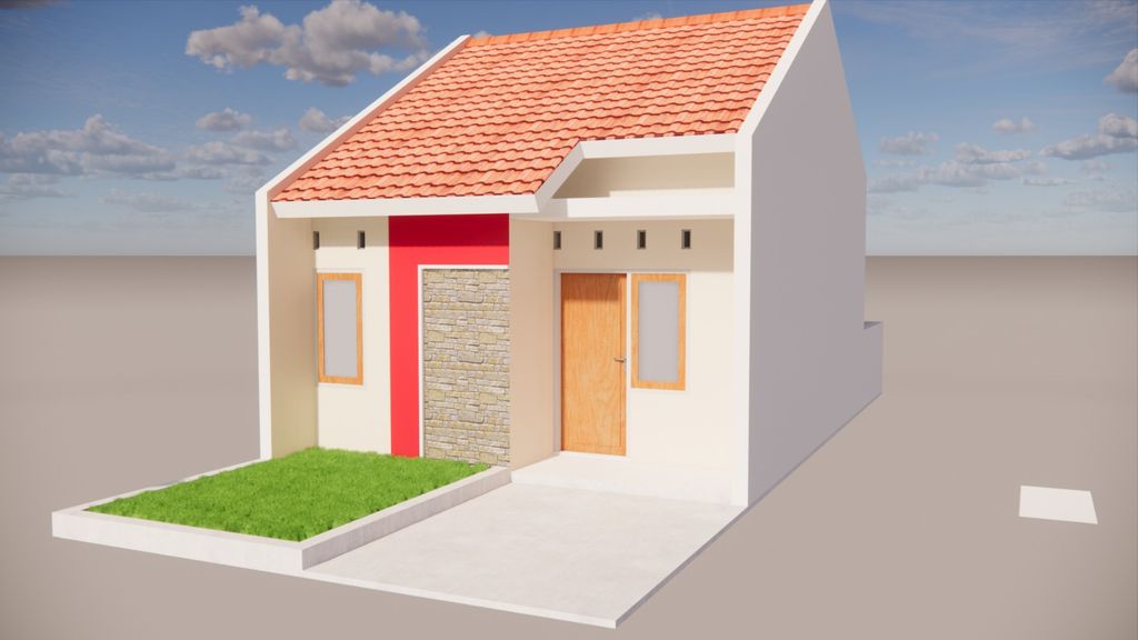 foto tampak rumah tipe 28 perumahan NEW NIRWANA RESIDENCE