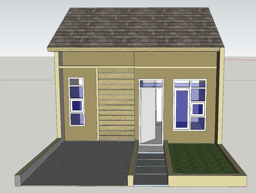 foto tampak rumah tipe Subsidi 36/72 perumahan GRIYA LINGGA BUANA