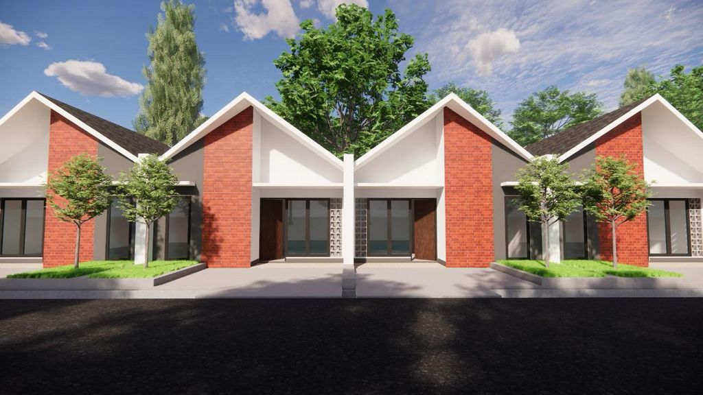 foto tampak rumah tipe Home1.2 perumahan HOME1