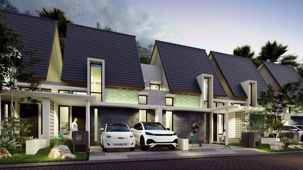 foto tampak rumah tipe D7 perumahan Perumahan Graha Kencana